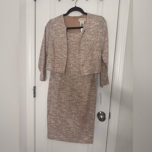 Enfocus Studio Tan Textured Skirt Set